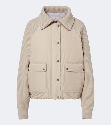Veste doudoune en laine, cachemire et soie - Brunello Cucinelli - Modalova