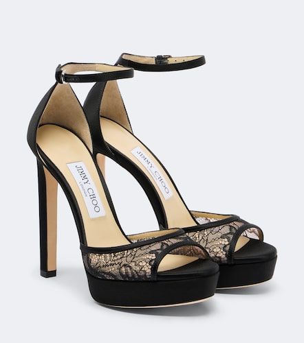 Sandales Pattie à plateau en dentelle - Jimmy Choo - Modalova
