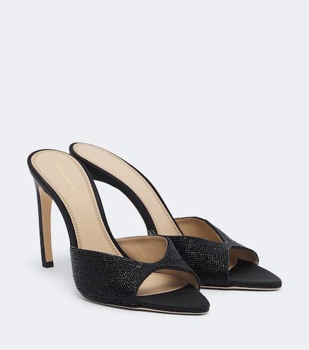 Mules Harlow en satin à perles - Victoria Beckham - Modalova
