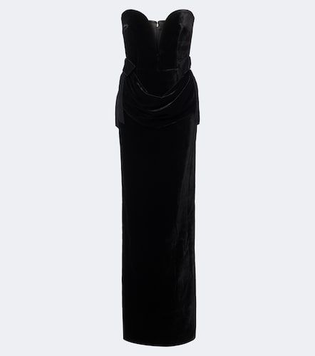 Robe longue bustier Delphis en velours - The New Arrivals Ilkyaz Ozel - Modalova