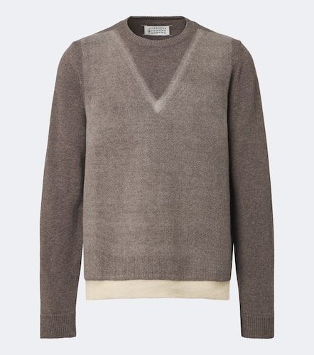 Pull en laine vierge à imprimé - Maison Margiela - Modalova
