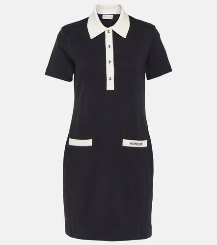 Robe chemise en coton mélangé à logo - Moncler - Modalova