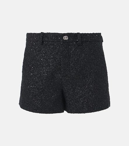 Short Double G en tweed lamé à sequins - Gucci - Modalova