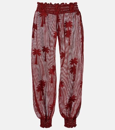 Pantalon ballon en coton mélangé à broderie - Johanna Ortiz - Modalova