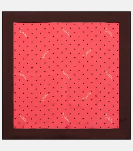 Foulard en soie à imprimé - Valentino Garavani - Modalova