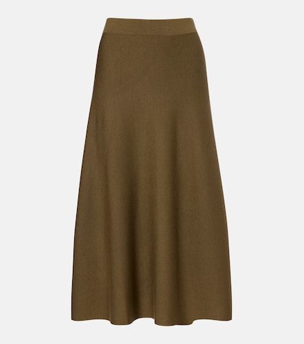 Jupe midi en laine vierge - Jardin des Orangers - Modalova