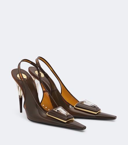 Escarpins slingback Sibyl à ornements - Saint Laurent - Modalova