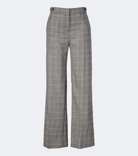 Pantalon ample en laine à carreaux - Stella McCartney - Modalova