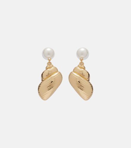 Boucles d'oreilles à perle fantaisie - Self-Portrait - Modalova