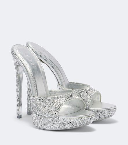Mules Julia à plateau en cuir - Gucci - Modalova