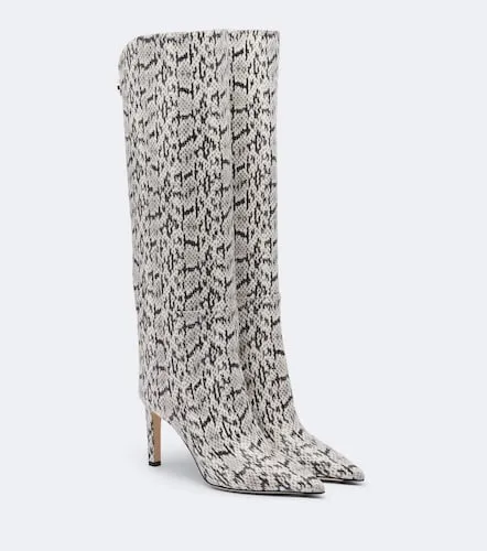 Bottes Alizze en cuir façon serpent - Jimmy Choo - Modalova