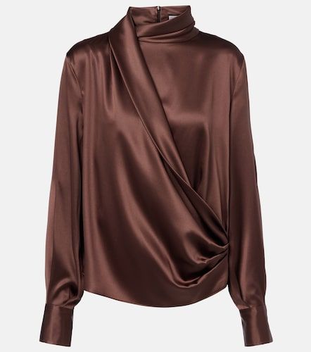 Blouse en soie mélangée - Brunello Cucinelli - Modalova