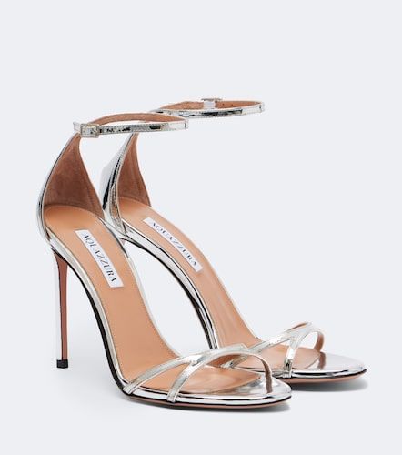 Sandales Nuda en cuir métallisé - Aquazzura - Modalova