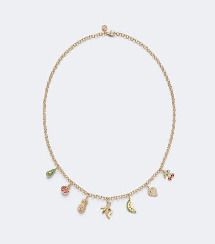 Collier en or 14 ct et pierres précieuses - Sydney Evan - Modalova