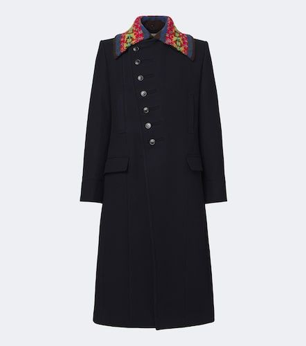 Manteau en sergé de laine mélangée - Dries Van Noten - Modalova