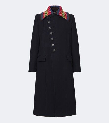 Manteau en sergé de laine mélangée - Dries Van Noten - Modalova
