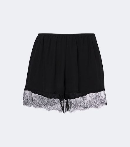 Short en soie mélangée à dentelle - Dolce&Gabbana - Modalova
