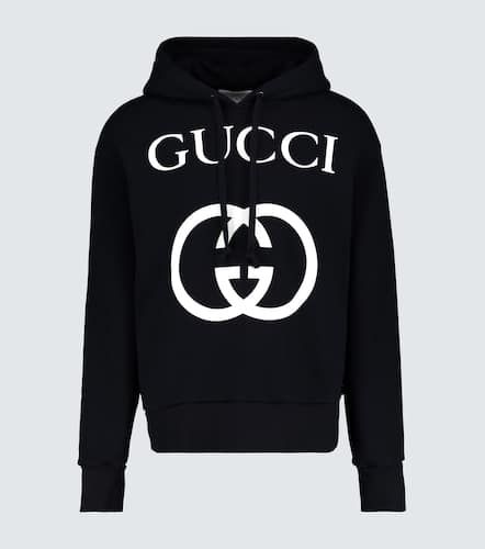 Sweat-shirt à capuche en coton à logo - Gucci - Modalova