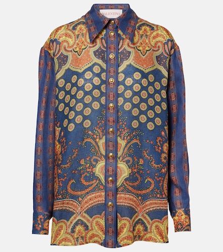 Blouse Voyage Imaginaire VLogo en lin - Valentino Garavani - Modalova