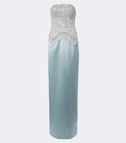 Robe longue bustier à ornements - Georges Hobeika - Modalova