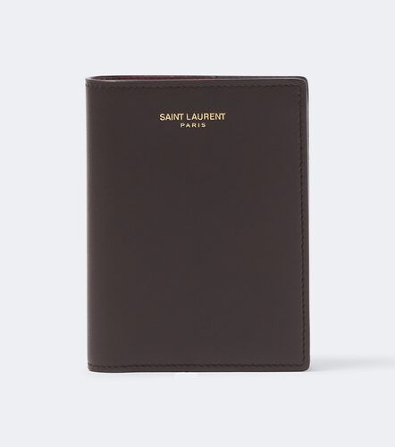 Portefeuille pliant en cuir - Saint Laurent - Modalova