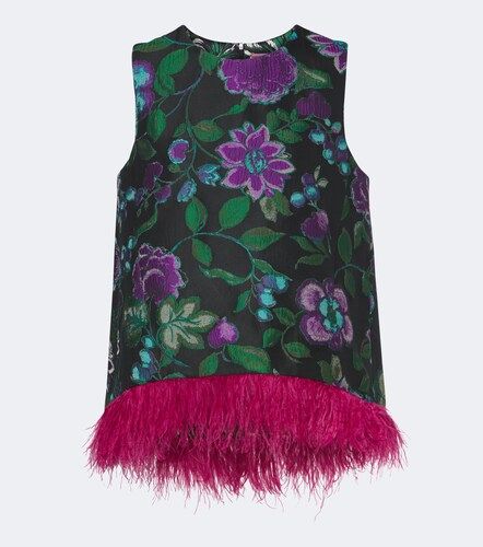 Top La Scala à fleurs et plumes - La DoubleJ - Modalova