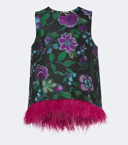 Top La Scala à fleurs et plumes - La DoubleJ - Modalova
