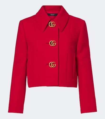 Veste courte Double G en crêpe de laine - Gucci - Modalova