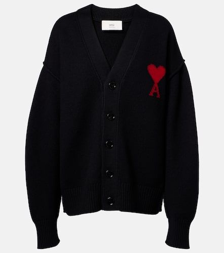 Cardigan Ami de Coeur en laine vierge - Ami Paris - Modalova