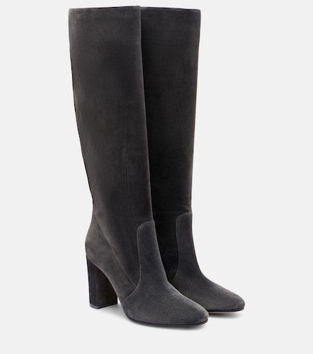 Bottes Glen 85 en daim - Gianvito Rossi - Modalova