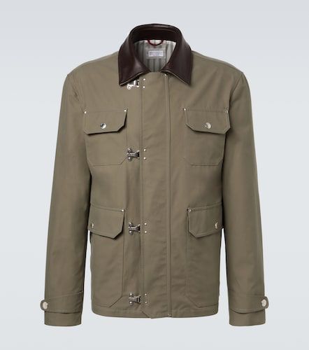 Veste saharienne en coton mélangé - Brunello Cucinelli - Modalova
