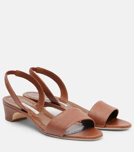 Sandales slingback Patobarnu 30 en cuir - Manolo Blahnik - Modalova