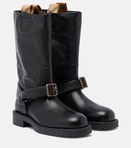 Burberry Bottes Soft Saddle en cuir - Burberry - Modalova