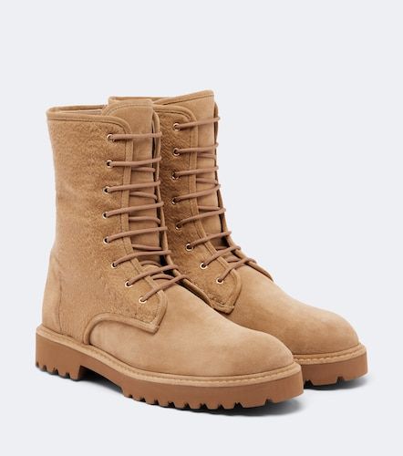Bottines en daim et cachemire - Max Mara - Modalova