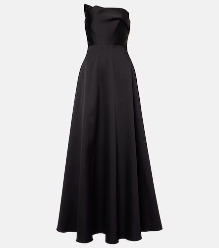 Robe longue bustier en taffetas - Roland Mouret - Modalova