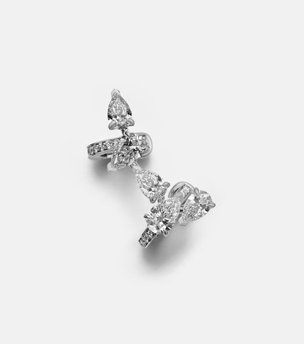 Boucle d'oreille unique Serti Sur Vide en or blanc 18 ct et diamants - Repossi - Modalova