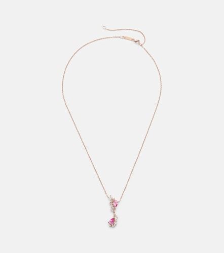 Collier One Of A Kind en or rose 18 ct, saphirs et diamants - Suzanne Kalan - Modalova
