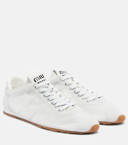Baskets Plume à finitions en cuir - Miu Miu - Modalova
