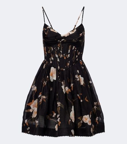 Robe Ascent en lin et soie à fleurs - Zimmermann - Modalova