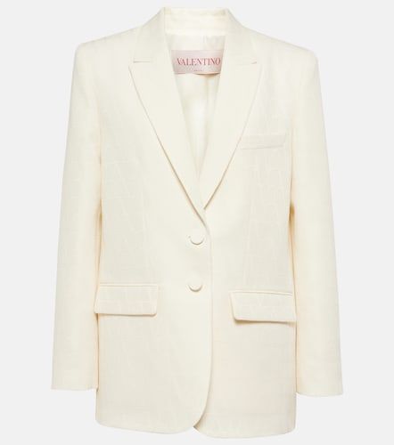 Blazer de mariée Toile Iconographe en Crêpe Couture - Valentino Garavani - Modalova