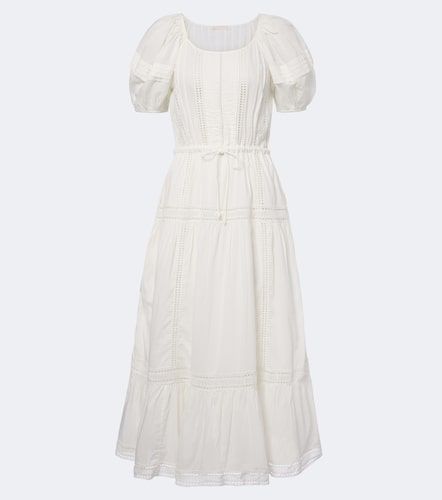 Robe midi Isolde en coton à broderies - Ulla Johnson - Modalova