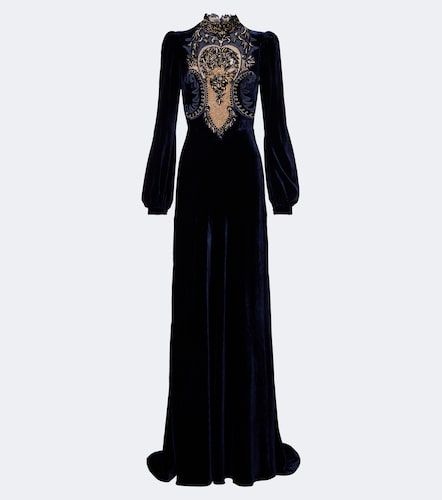 Robe longue Aliska à ornements - Costarellos - Modalova