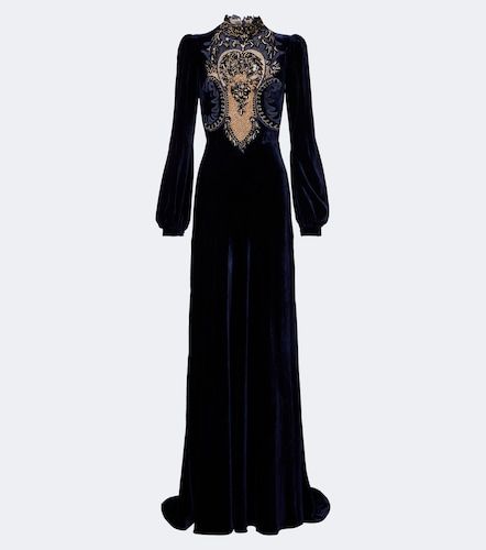 Robe longue Aliska à ornements - Costarellos - Modalova