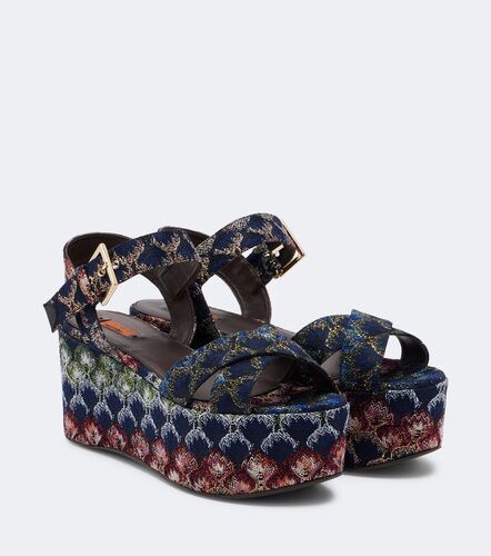 Sandales compensées Julia en lamé - Missoni - Modalova