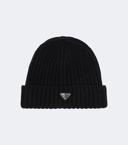 Bonnet en laine vierge à logo - Prada - Modalova