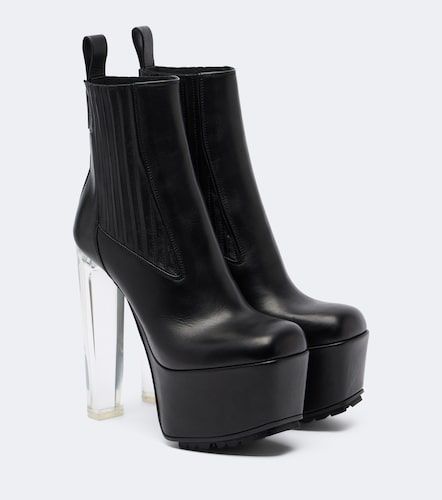 Bottines à plateau Beatle Kiss en cuir - Rick Owens - Modalova