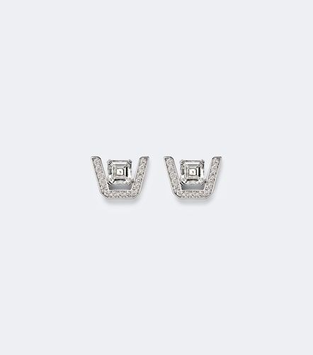 Boucles d'oreilles Skyline en or blanc 18 ct et diamants - Bucherer Fine Jewellery - Modalova