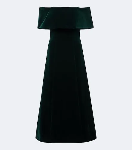 Robe midi en velours de coton - Emilia Wickstead - Modalova