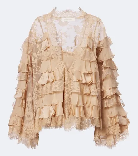 Blouse Valiant en soie à volants - Zimmermann - Modalova