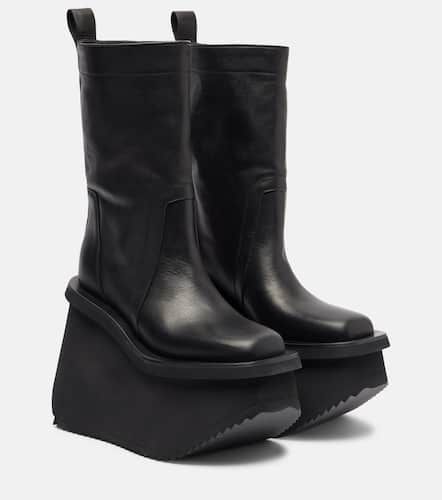 Bottines Factory  plateforme en cuir - Rick Owens - Modalova